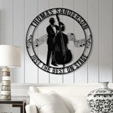Custom Cello Player Name Metal Sign Personalized Musician Wall Decor Music Entertainer Gift Cello Artist Wall Hanging