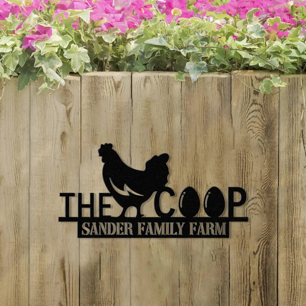 Custom Chicken Coop Sign Personalized Hen House Sign Metal Chicken Coop Sign Our Little Coop Sign Metal Sign Farmer Gift