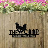 Custom Chicken Coop Sign Personalized Hen House Sign Metal Chicken Coop Sign Our Little Coop Sign Metal Sign Farmer Gift