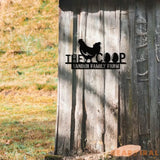 Custom Chicken Coop Sign Personalized Hen House Sign Metal Chicken Coop Sign Our Little Coop Sign Metal Sign Farmer Gift