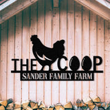 Custom Chicken Coop Sign Personalized Hen House Sign Metal Chicken Coop Sign Our Little Coop Sign Metal Sign Farmer Gift