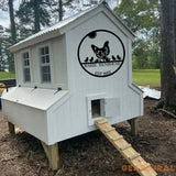 Custom Chicken Farm Metal Sign - Farm Coop Sign - Personalized Chicken Farm Sign - Family Name Metal Sign for Farm