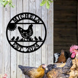 Custom Chicken Sign Farm Coop Sign Personalized Chicken Farm Sign Family Name Metal Sign for Farm House Hen House Coop