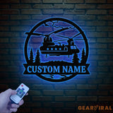 Custom Chinook Helicopter Metal Sign Personalized Military Aviation Wall Art Custom Name Metal Wall Art Helicopter