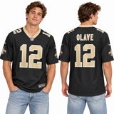 Custom Chris Olave New Orleans Saints Fan Inspired Player Game Jersey - Black