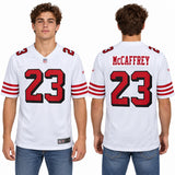 Custom Christian McCaffrey San Francisco 49ers Fan Inspired Game Jersey - White