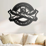 Custom Cigar Lounge Metal Wall Art LED Light Personalized Smoking Cigar Name Sign Home Decor Smoker Man Cave Decoration