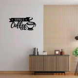 Custom Coffee Bar Metal Wall Sign-Coffee Bar Metal Wall Art-Coffee Metal Wall Decor-Coffee Led Decor-Coffee Bar Name