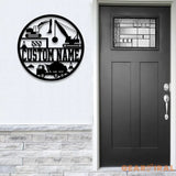 Custom Construction Name Sign with Led Light Personalized Construction Name Sign Decoration For Room Boy Room Decor