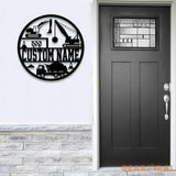 Custom Construction Name Sign with Led Light Personalized Construction Name Sign Decoration For Room Boy Room Decor
