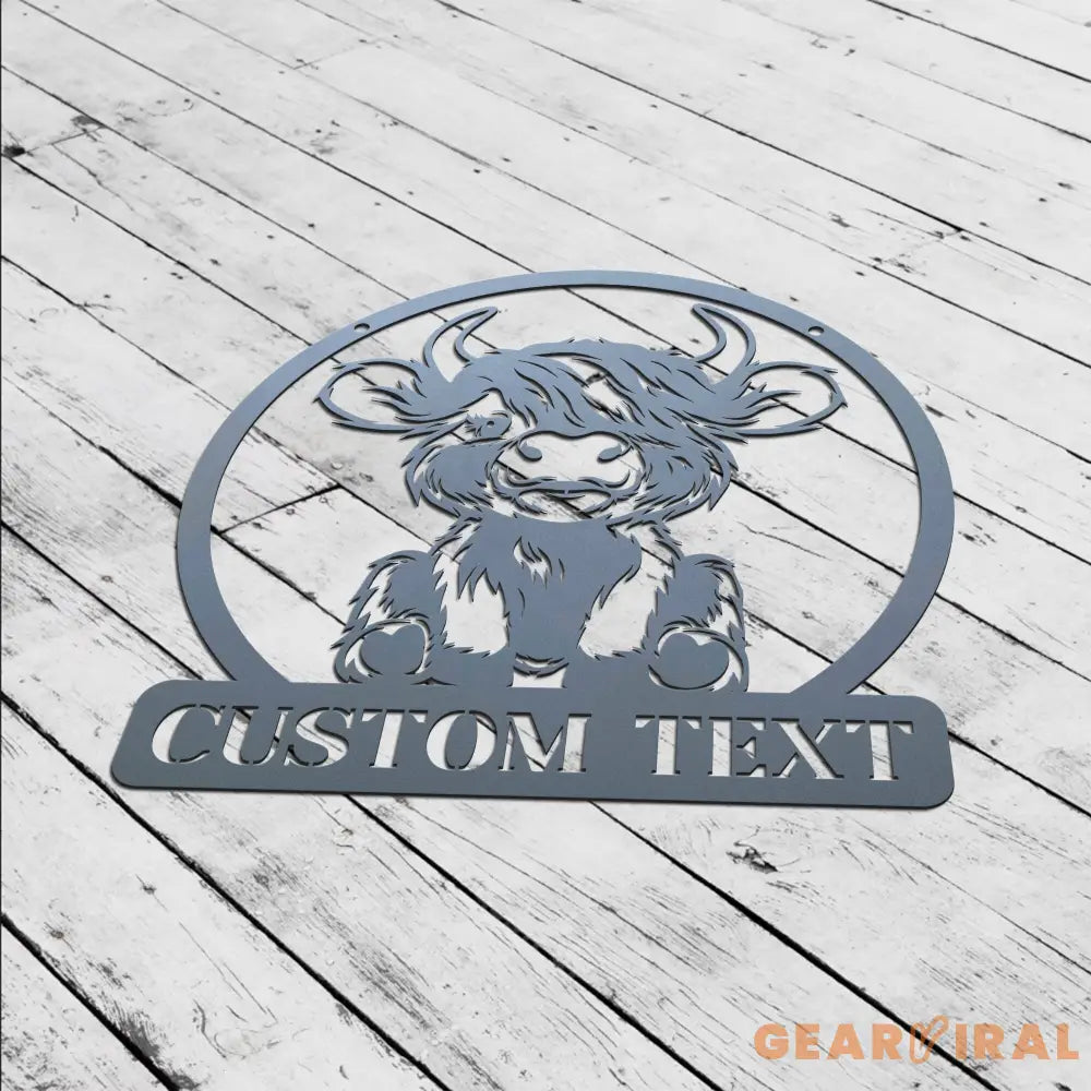 Custom Cow Farm Metal Wall Art - Cow Farm sign - Buffalo Farm Sign - Personalized Cow Farm Metal sign | GearViral