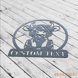 Custom Cow Farm Metal Wall Art - Cow Farm sign - Buffalo Farm Sign - Personalized Cow Farm Metal sign | GearViral