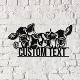 Custom Cow Metal Sign with Led Light,Cow Cattle Metal Wall Art,Custom Cow Farm Sign,Cow Ranch Decor,Cows Gift,Cow