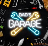Custom Dad’s Garage Sign Personalized Neon Sign Garage LED Sign Garage Sign Papa Workshop Sign Gift For Husband