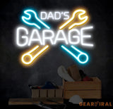 Custom Dad’s Garage Sign Personalized Neon Sign Garage LED Sign Garage Sign Papa Workshop Sign Gift For Husband
