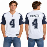 Custom Dak Prescott Dallas Cowboys Fan Inspired Alternate Premium F.U.S.E. Stitched Premium Limited Jersey - White