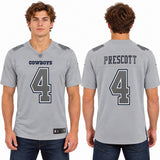 Custom Dak Prescott Dallas Cowboys Fan Inspired Atmosphere Fashion Game Jersey - Gray