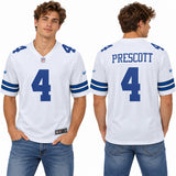 Custom Dak Prescott Dallas Cowboys Fan Inspired Game Team Jersey - White