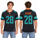 Custom De’Von Achane Miami Dolphins Fan Inspired Rivalries Collection Stitched Premium Limited Jersey - Navy