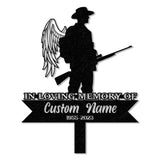 Custom Deer Hunting Memorial Stake Cemetery Stake Grave Marker Memorial Stake In Memorial Of Gift - Gearviral