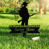 Custom Deer Hunting Memorial Stake Cemetery Stake Grave Marker Memorial Stake In Memorial Of Gift - Gearviral