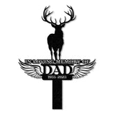 Custom Deer Hunting Memorial Stake Cemetery Stake Grave Marker Memorial Stake In Memorial Of Gift Vs2 - Gearviral