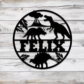 Custom Dinosaur Nursery Name Sign with Led Ligh Personalized T-Rex Sign Kids Room Decoration Dino Lover Gift For