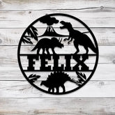 Custom Dinosaur Nursery Name Sign with Led Ligh Personalized T-Rex Sign Kids Room Decoration Dino Lover Gift For