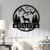Custom Doberman Pinscher Metal Sign Dog Name Sign Doberman Pinscher Wall Decor Dog Lovers Wall Art Pet Lover Gift Dog