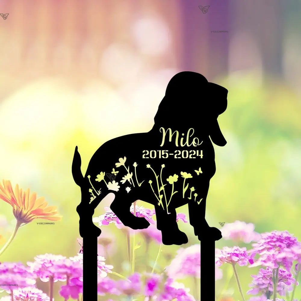 Custom Dog Memorial Metal Sign - Basset Hounds Loss - Basset Hounds Lover - Sympathy Gift | GearViral