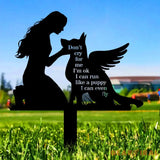 Custom Dog Memorial Stake Dog Grave Marker Every Dog Breed Metal Stake Personalized Dog Garden Sign Pet Loss Gift