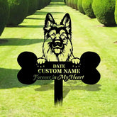 Custom Dog Memorial Stake Dog Grave Marker Every Dog Breed Metal Stake Personalized Dog Garden Sign Pet Loss Gift