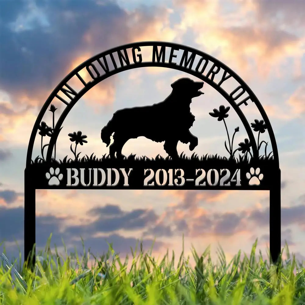 Custom Dog Memorial Stake - Personalized Pet Garden Sign Dog Grave Marker Pet Loss Gift Custom Dog Garden Sign