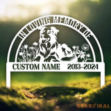 Custom Dog Memorial Stake - Personalized Pet Garden Sign Dog Grave Marker Pet Loss Gift Custom Dog Garden Sign