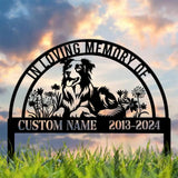 Custom Dog Memorial Stake - Personalized Pet Garden Sign Dog Grave Marker Pet Loss Gift Custom Dog Garden Sign