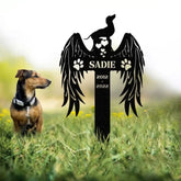 Custom Dog Memorial Stake Personalized Pet Grave Marker Photo Tribute Plaque for Bereaved Dog Owners Dog Remembrance