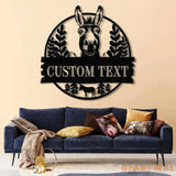Custom Donkey Farm Metal Sign Donkey Family Sign Custom Donkey Farm Name Sign Donkey Barn Sign Farmhouse Decor Gift for