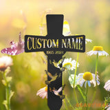 Custom Dove Memorial Cross - Memorial Garden Stakes - Dad Memorial Gift - Mom Memorial Gift | GearViral