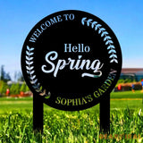 Custom Dragon and Fairy Metal Stake Personalized Family Name Yard Sign Outdoor Door Garden Decor Garden Art Gift for