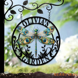 Custom Dragonfly Garden Metal Sign Dragonfly Garden Sign Personalized Garden Decor Custom Garden Name Sign Dragonfly