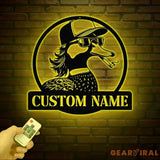 Custom Duck Metal Wall Art with LED Lights Personalized Duck Name Sign Rustic Wall Decor Man Cave & Cabin Decor Unique