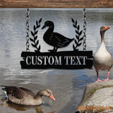 Custom Duck Sign Personalized Duck Metal Sign Farmhouse Decor Duck Hutch Coop Sign Quack Shack Cabin Decor Farmer Gift