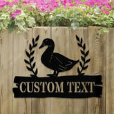 Custom Duck Sign Personalized Duck Metal Sign Farmhouse Decor Duck Hutch Coop Sign Quack Shack Cabin Decor Farmer Gift