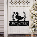 Custom Duck Sign Personalized Duck Metal Sign Farmhouse Decor Duck Hutch Coop Sign Quack Shack Cabin Decor Farmer Gift