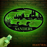 Custom Duck Sign with Led Lights Personalized Duck Metal Sign Farmhouse Decor Duck Hutch Coop Sign Quack Shack Cabin