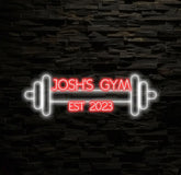 Custom Dumbbell Neon Sign Gym Wall Hanging Neon Barbell Neon Light Sign For Sports Room Decor Club Party Bar Gym Custom