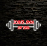 Custom Dumbbell Neon Sign Gym Wall Hanging Neon Barbell Neon Light Sign For Sports Room Decor Club Party Bar Gym Custom