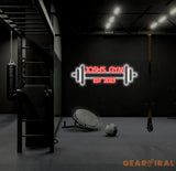 Custom Dumbbell Neon Sign Gym Wall Hanging Neon Barbell Neon Light Sign For Sports Room Decor Club Party Bar Gym Custom