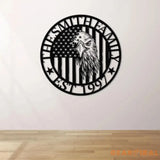 Custom Eagle With American Flag United States Metal Art Metal Flag Veterans Day Gift American Flag Gift For Him