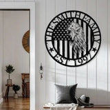 Custom Eagle With American Flag United States Metal Art Metal Flag Veterans Day Gift American Flag Gift For Him